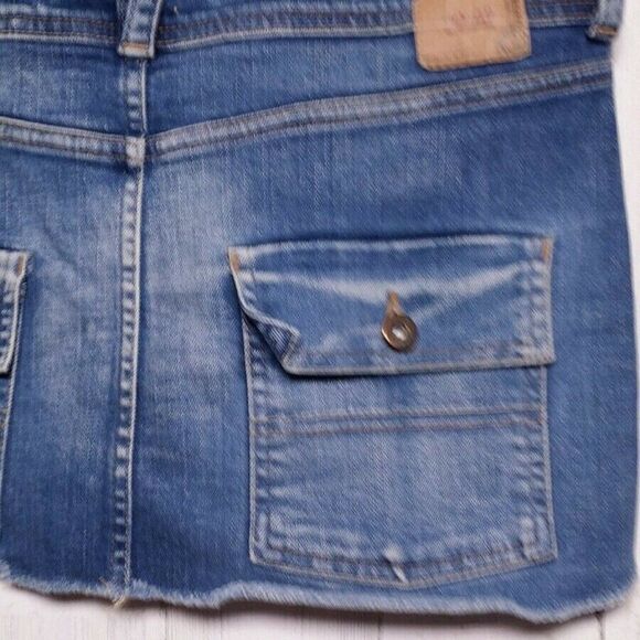 Sicko 19 by Pull & Bear Denim Mini Skirt Size 28 - Picture 5 of 8